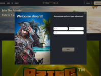 Interface de Tortuga Casino