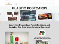 Die Cut Plastic Postcards with Pop-out Gift Card