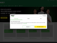 UniBet app screenshot op mobiel apparaat