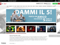 Schermata dell'app Allinbet che mostra l'interfaccia utente per scommesse sportive e casino