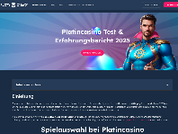 Captura de pantalla de Platincasino