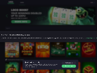Locowin-kasinon käyttöliittymän näyttökuva