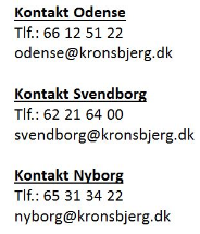 Forretninger i Odense, Svendborg & Nyborg