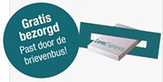 Gratis bezorgd door de brievenbus!