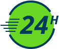 Livraison en 24h en agence ou à domicile