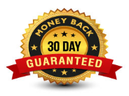 Not happy? then come back for a full refund. 