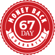 You're protected by our rock solid 67 day money-back guarantee