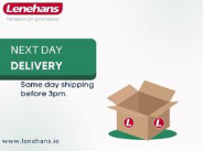 Same day shipping for orders completed before 3pm.