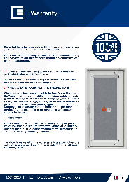 Feel safe with our 10 Year Warranty