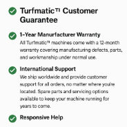 At Turfmatic™, we stand behind the quality and performance of every product we sell. That’s why we offer the following customer guarantees:
