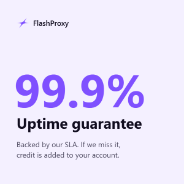 99.9% uptime, or you get credit