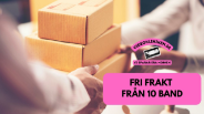 Fri frakt vid fler än 10 band