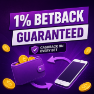Get rewarded on every bet with automatic cashback - no wagering required.