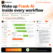 100 Free Frank AI Credits + 10,000 Marketing Contacts