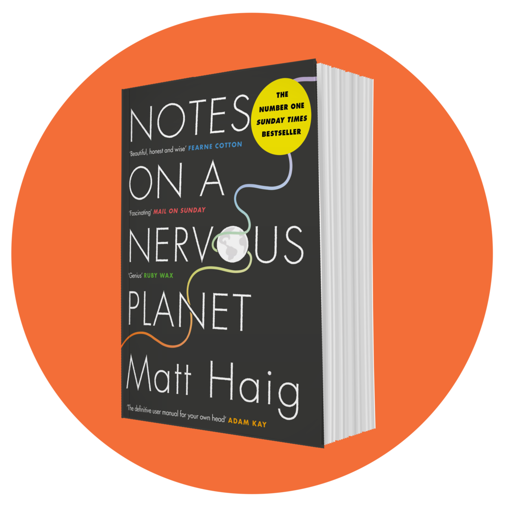 Large notes pbk orange circle
