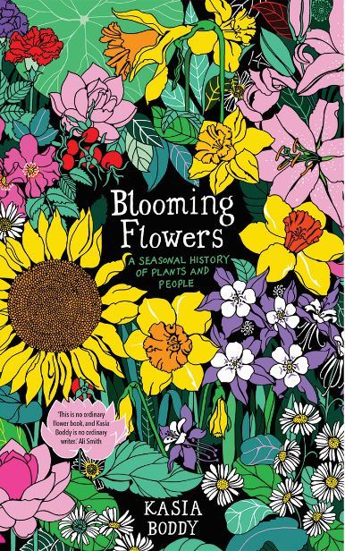 Large blooming flowers cover