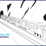 Train Colouring Sheet