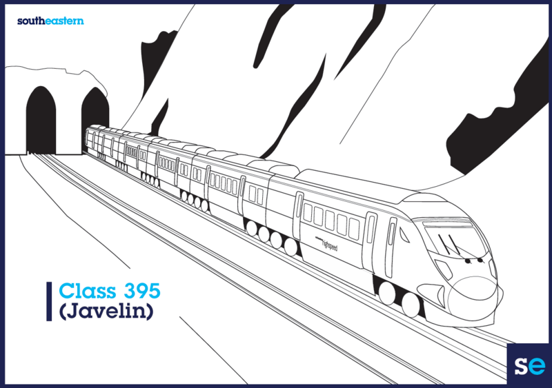 Train Colouring Sheet