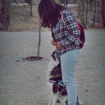 Cristina Esparza, Dog walker in Zaragoza