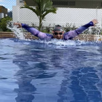 Marcela Marin Lopez, Profesora de natación en Jávea