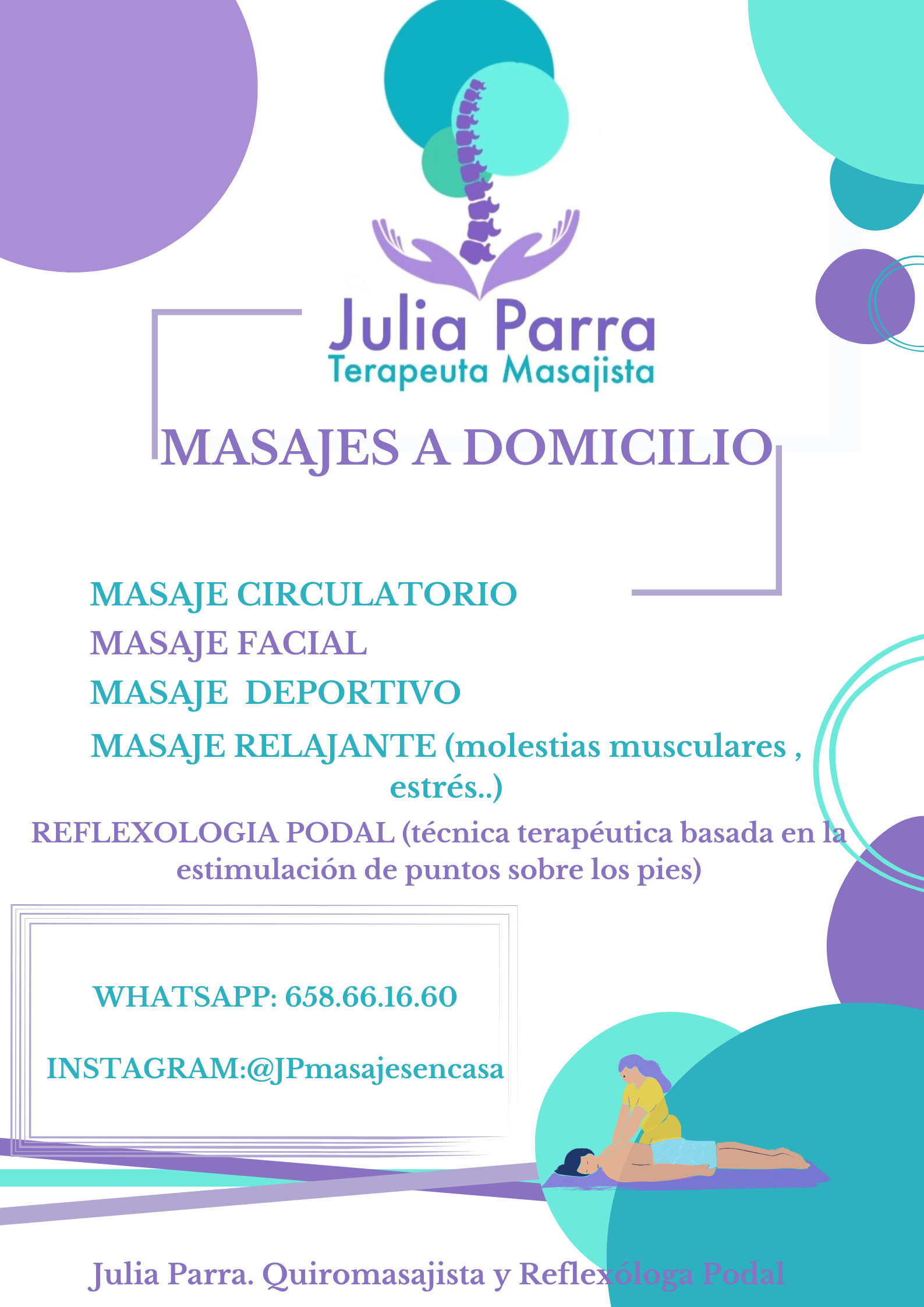 Julia Parra Masajista Trabeja