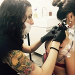 Patricia Dominguez tattoo, Tattooist in Parla