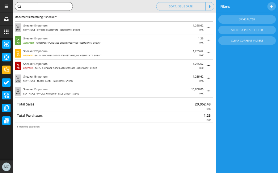 document invoice