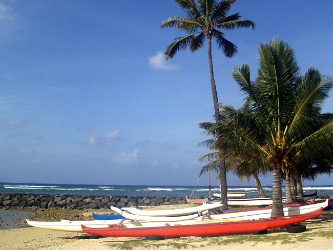 Ala Moana beach and park Hawaii