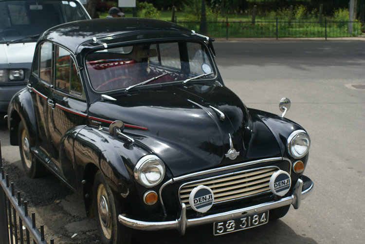 Classic Morris car in Nuwara Eliya in the Highlands of Sri Lanka Classic Morris car