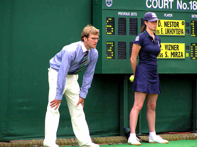 Wimbledon Lawn Tennis Championship Ball girl Wimbledon Lawn Tennis Championship linesman umpire