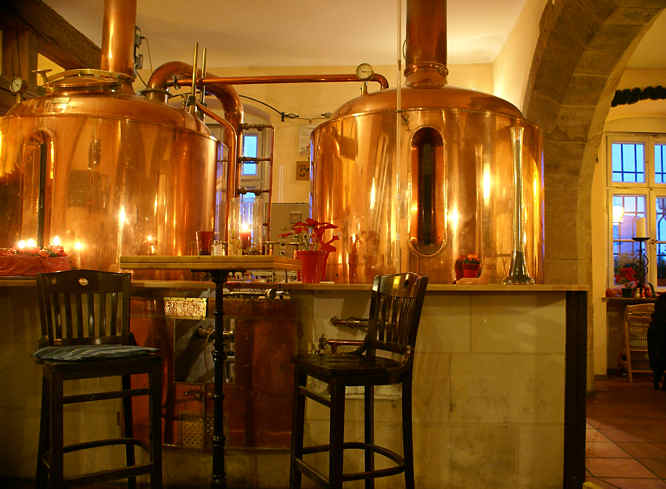 The amazing Bamberg pub called Ambrausianum Breauerei. You will find it at 10 Dominikanerstr in the centre of Bamberg near the river. Ambrausianum Breauerei, Dominikanerstr. 10, Bamberg