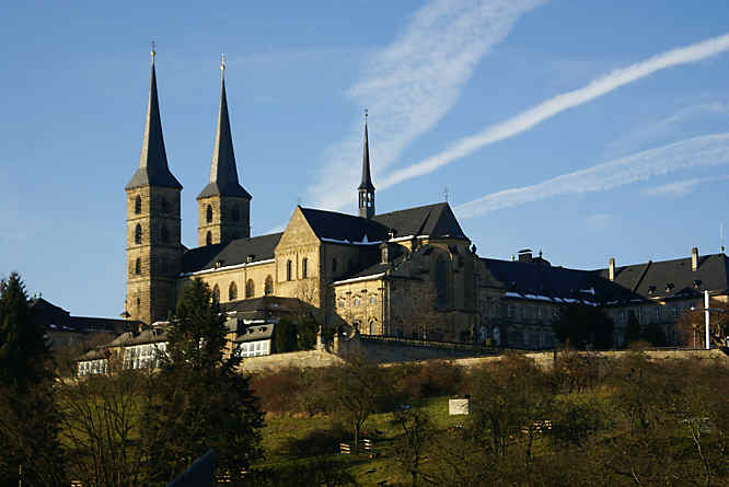 On top of the hill you will see the Bamberg Cathedral and monastery Bamberg Cathedral and monastery