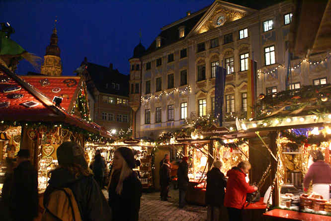 Coburg's old town or Altstadt christmas market Coburg's Xmas market