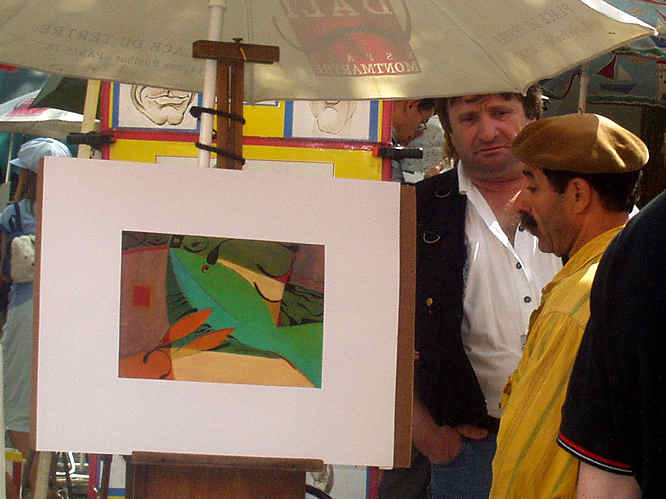 the Montmatre Artist Quarter in Paris French Artist