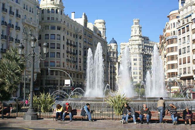 Valencia Plaza Ayuntamiento - Town Hall Central Square Valencia Plaza Ayuntamiento