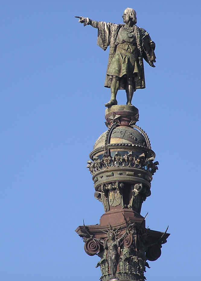 Barcelona Monument a Colon - Christopher Columbus monument Christopher Columbus