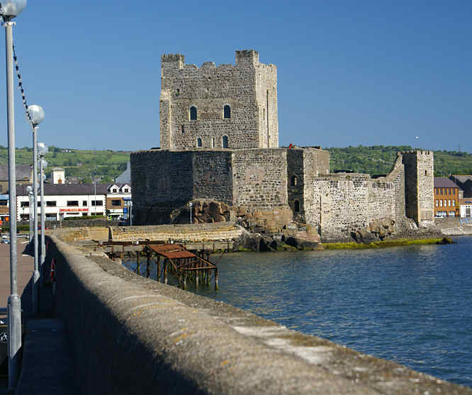 Carrickfergus castle belfast lough Northern Ireland on the Antrim Coast