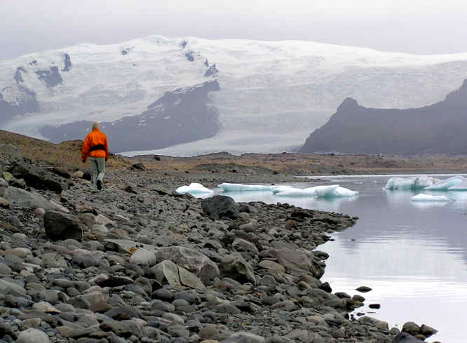 Jokulsarlon Glacier Lagoon terminal morain