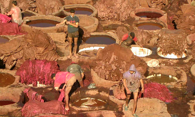 Marrakech tannery Leather tannery in Marrakech