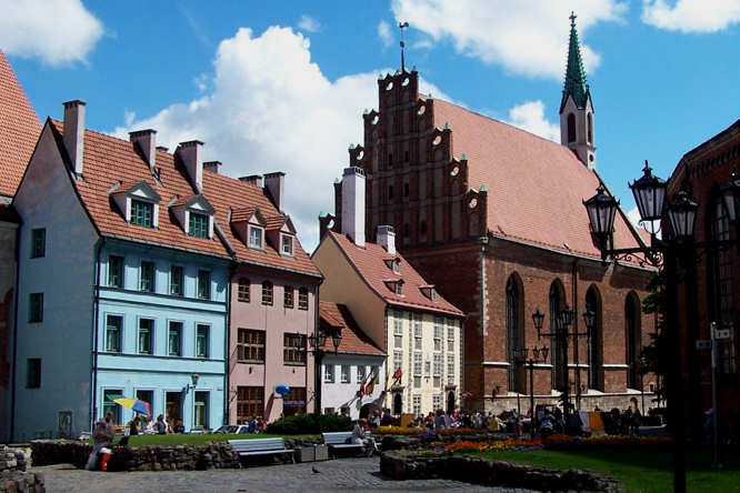 St. John's church was built in the Dominican monastery after 1234 Riga St. John's church