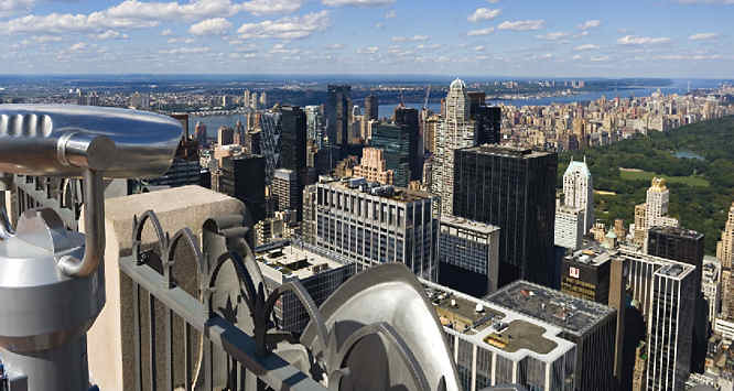 Rockerfeller Center Top of the Rock Observation Deck