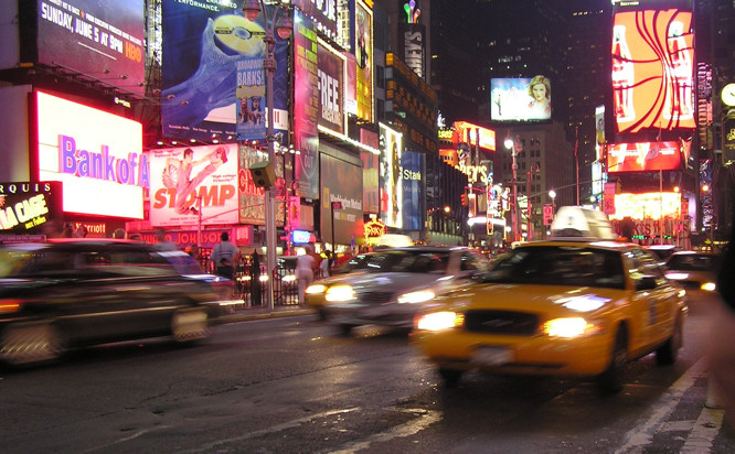Times Square at night