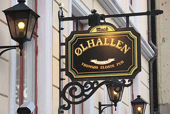 Macks Brewery beer hall bar and pub in Tromso