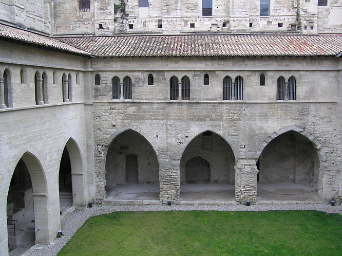Avignon palace of the popes in the South of France