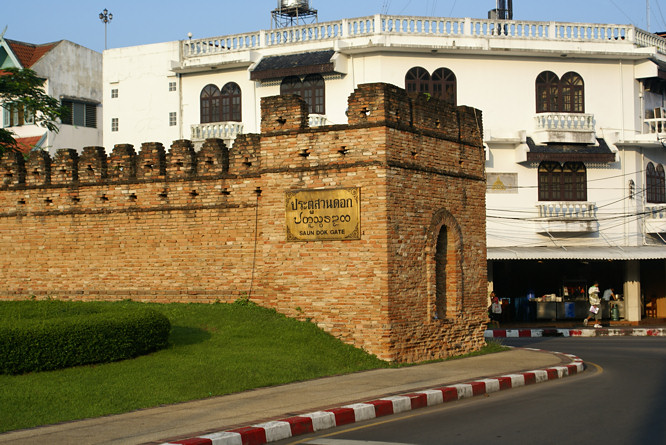 The ancient walled city of Chiang Mai in Northern Thailand Chiang Mai Thailand