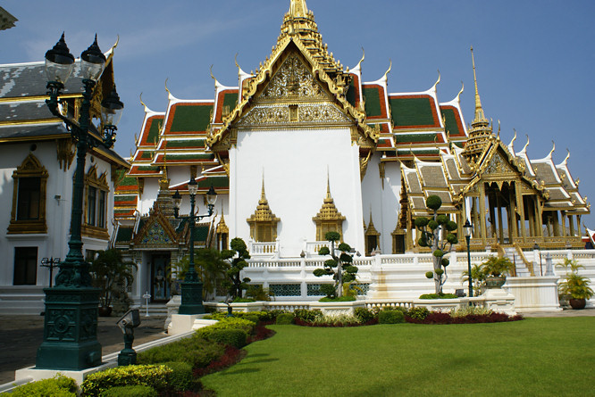Dusit Maha Prasat Bangkok,Aphornphimok Pavilion Bangkok royal Thai Grand Palace audience hall Bangkok in the Thai Royal Grand Palace