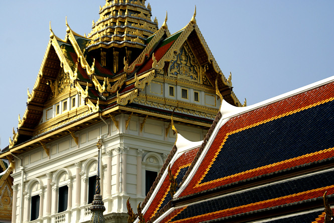 The Thai Royal Grand Palace Chakri Mahaprasad Hall in Bangkok Chakri Mahaprasad Hall