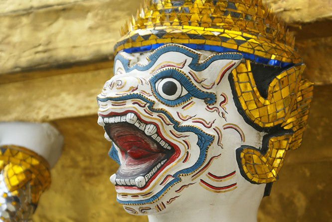 Photo taken of Bangkok's Thai Royal Grand Palace Buddhist Temple complex Thai Royal Grand Palace Buddhist Temple
