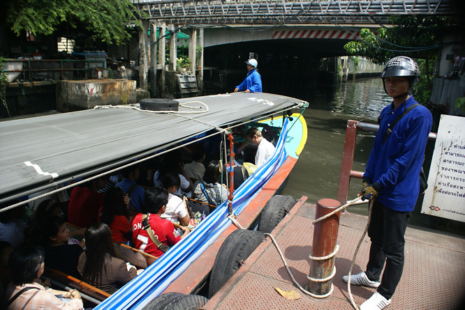 Photo taken of the Bangkok Khlong Canal Water buses Bangkok Khlong Canal Water buses
