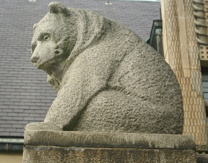 Bear statue